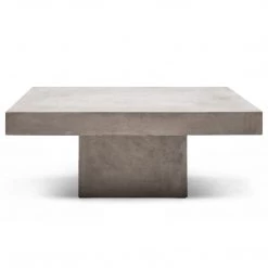 URBIA Living Room CONCRETE SLAB COFFEE TABLE: SQUARE