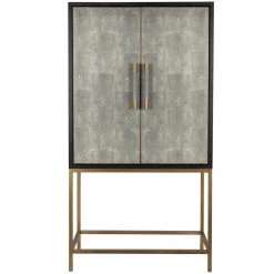 MOES MAKO SHAGREEN TALL BAR CABINET