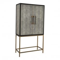 MOES MAKO SHAGREEN TALL BAR CABINET