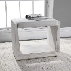 UTTERMOST Furniture WHITE SANDS SMALL BENCH