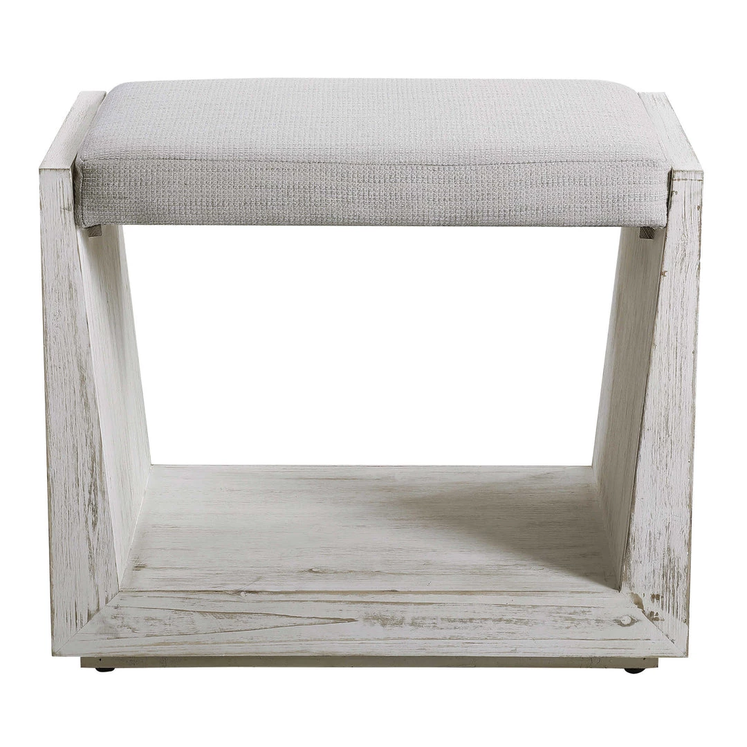 UTTERMOST Furniture WHITE SANDS SMALL BENCH 1 UTTERMOST Furniture WHITE SANDS SMALL BENCH