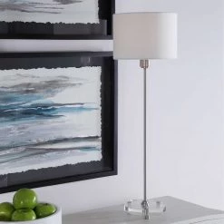 UTTERMOST WICK BRUSHED NICKEL BUFFET LAMP