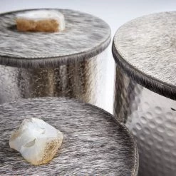 CYAN WINDSOR CRYSTAL TOP HIDE CONTAINERS Pillows + Decor