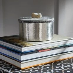 CYAN WINDSOR CRYSTAL TOP HIDE CONTAINERS Pillows + Decor