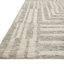 LOLOI YESHAIA 03 RUG: OATMEAL, SILVER
