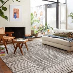 LOLOI YESHAIA 04 RUG: BLUSH, TAUPE