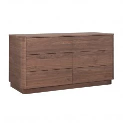 MOES Furniture ROUND OFF DRESSER: WALNUT
