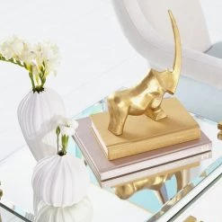 CYAN RHINO BAY SCULPTURE