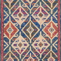 LOLOI ZHARAH 04 HOOKED WOOL RUG: TWILIGHT MULTI