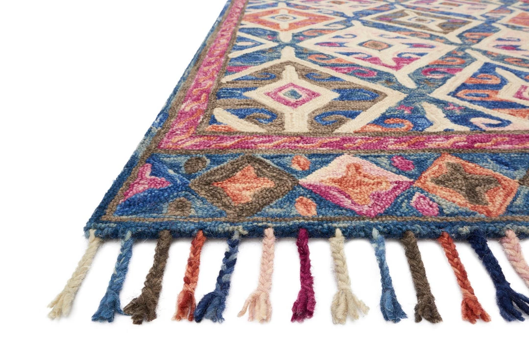 LOLOI ZHARAH 04 HOOKED WOOL RUG: TWILIGHT MULTI 2 LOLOI ZHARAH 04 HOOKED WOOL RUG: TWILIGHT MULTI