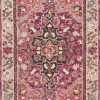 LOLOI ZHARAH 05 HOOKED WOOL RUG: RASPBERRY