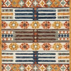 LOLOI ZHARAH 08 HOOKED WOOL RUG: SANTA FE SPICE