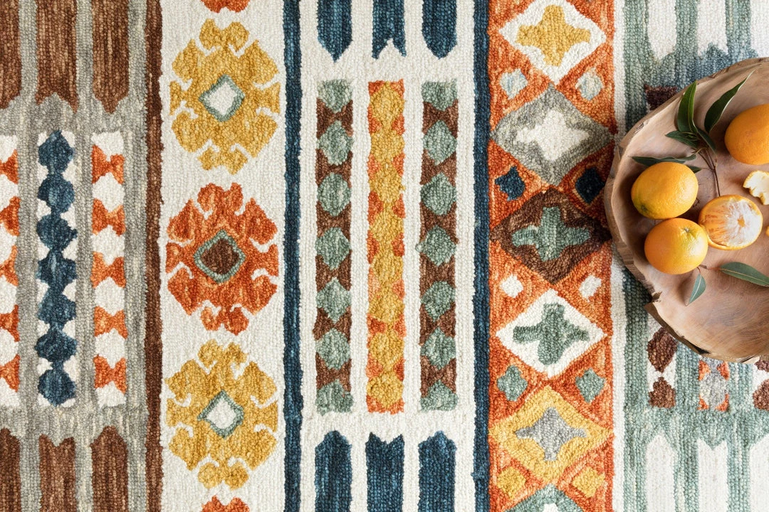 LOLOI ZHARAH 08 HOOKED WOOL RUG: SANTA FE SPICE 3 LOLOI ZHARAH 08 HOOKED WOOL RUG: SANTA FE SPICE