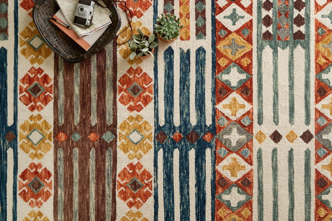 LOLOI ZHARAH 08 HOOKED WOOL RUG: SANTA FE SPICE 5 LOLOI ZHARAH 08 HOOKED WOOL RUG: SANTA FE SPICE