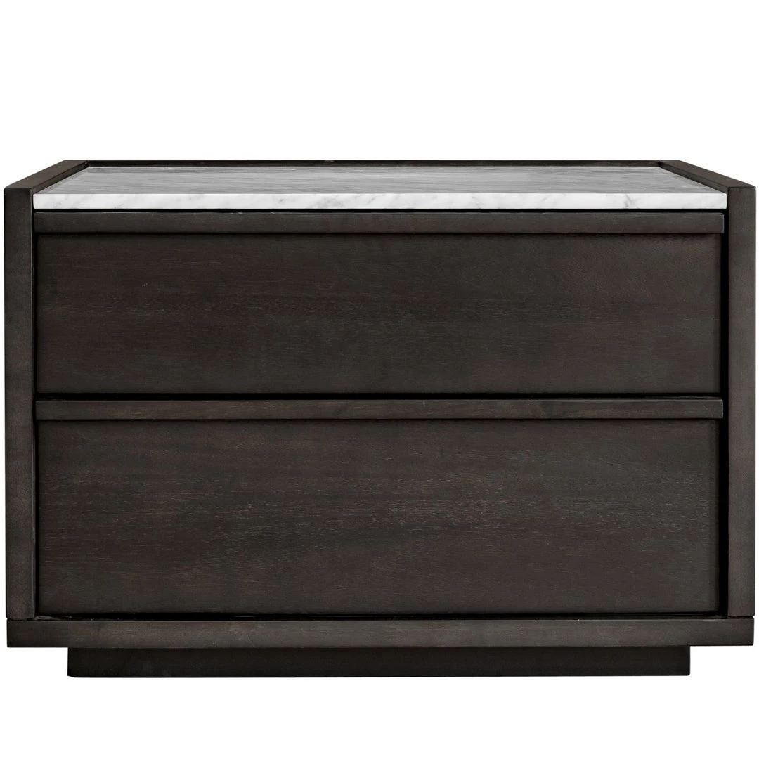 MOES MASON ACACIA WOOD + MARBLE TOP NIGHTSTAND 1 MOES MASON ACACIA WOOD + MARBLE TOP NIGHTSTAND