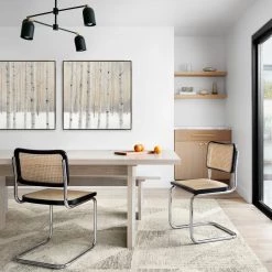 L ART "A SNOWY PLACE" CANVAS ART DIPTYCH