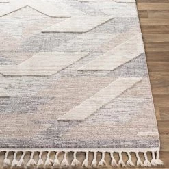 SURYA ABRI GRAY + SAND TEXTURED PILE RUG