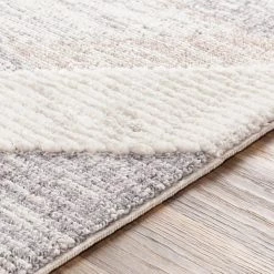 SURYA ABRI GRAY + SAND TEXTURED PILE RUG