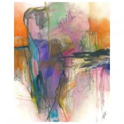 L ART "ABSTRACT 315" CANVAS ART 9 L ART