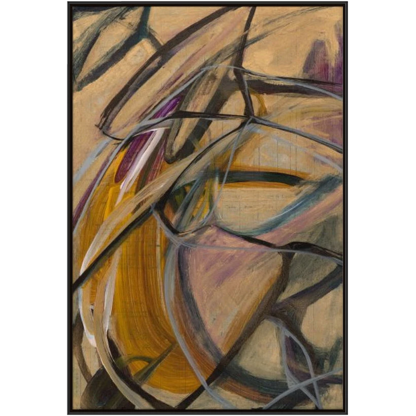 L ART Wall Art "ABSTRACT ON ANTIQUE NO.6" CANVAS ART 1 L ART Wall Art "ABSTRACT ON ANTIQUE NO.6" CANVAS ART