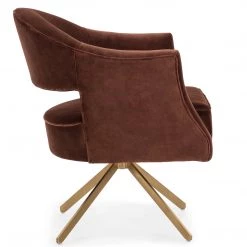FOUR HANDS ADARA AUBURN VELVET SWIVEL CHAIR Furniture