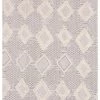 SURYA ADDA IVORY + GRAY DIAMOND TEXTURED PILE RUG