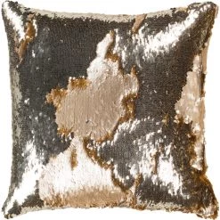 SURYA Pillows + Decor AKIVA SEQUIN EMBELLISHED ACCENT PILLOW