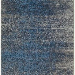 SURYA DAMON RUG: INDIGO, ASH