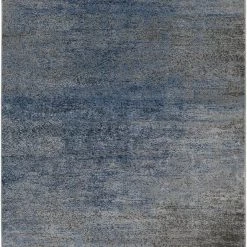 SURYA DAMON RUG: INDIGO, ASH