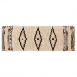 SURYA ADOBE COTTON KILIM BENCH: LIGHT CAMEL