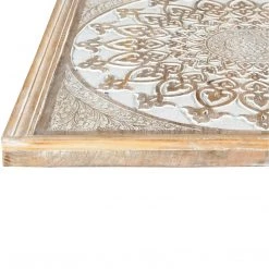 SURYA ADRI RUSTIC WHITE WOODEN WALL ART