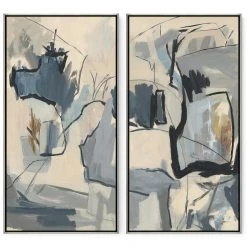 L ART "AEROSOL" CANVAS ART DIPTYCH Wall Art