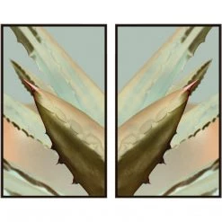 L ART "AGAVE DIPTYCH" CANVAS ART