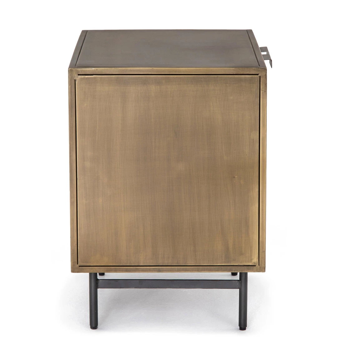 FOUR HANDS AGED BRASS SUNBURST NIGHTSTAND Furniture 4 FOUR HANDS AGED BRASS SUNBURST NIGHTSTAND Furniture