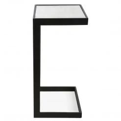 UTTERMOST Furniture AGED IRON MIRROR TOP C-TABLE