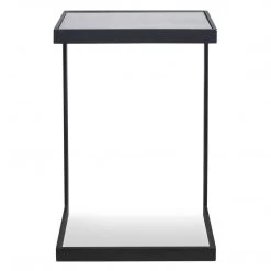 UTTERMOST Furniture AGED IRON MIRROR TOP C-TABLE 8 UTTERMOST Furniture AGED IRON MIRROR TOP C-TABLE