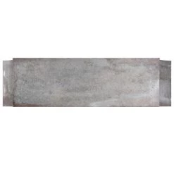 UTTERMOST AGED ZINC SCROLL CONSOLE