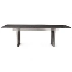 NUEVO Kitchen + Dining AIDEN OXIDIZED GRAY LIVE EDGE DINING TABLE