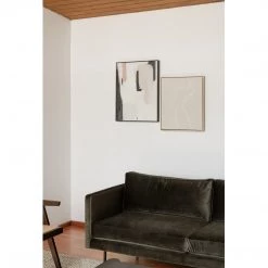 MOES Furniture ALBIE FOREST GREEN VELVET SOFA