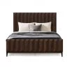 DOVETAIL Bedroom ALDWELL DARK WOOD PANEL BED