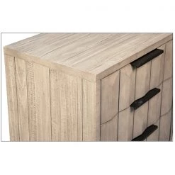 DOVETAIL ALDWELL GREY WASH NIGHTSTAND