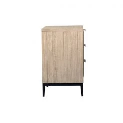 DOVETAIL ALDWELL GREY WASH NIGHTSTAND
