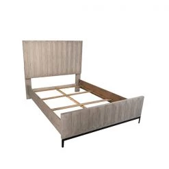 DOVETAIL ALDWELL GREY WASH PANEL BED