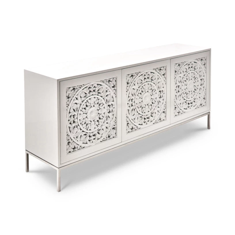 URBIA ALETA GLOSS WHITE SIDEBOARD Storage + Shelves + Media 2 URBIA ALETA GLOSS WHITE SIDEBOARD Storage + Shelves + Media