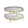 UTTERMOST Furniture ALLURE GOLD & ACRYLIC COFFEE TABLE