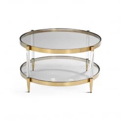 UTTERMOST Furniture ALLURE GOLD & ACRYLIC COFFEE TABLE