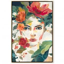 L ART "ALLURING" HAND EMBELLISHED CANVAS ART