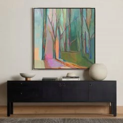 L ART "ALONG THE WOODS" CANVAS ART
