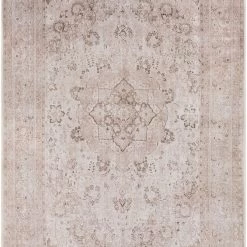 SURYA ABIGAIL VINTAGE PRINT FLAT RUG: STONE