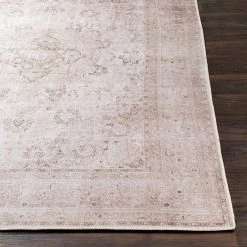SURYA ABIGAIL VINTAGE PRINT FLAT RUG: STONE